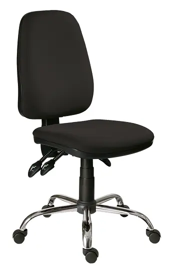 333 ASYN/CR židle kancelářská, koženka BLOOM B 08 - koženka černá